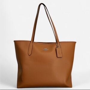 Coach Tan Leather Tote Bag